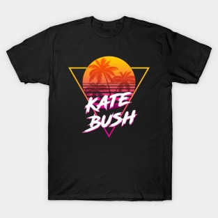 Kate Bush - Proud Name Retro 80s Sunset Aesthetic Design T-Shirt